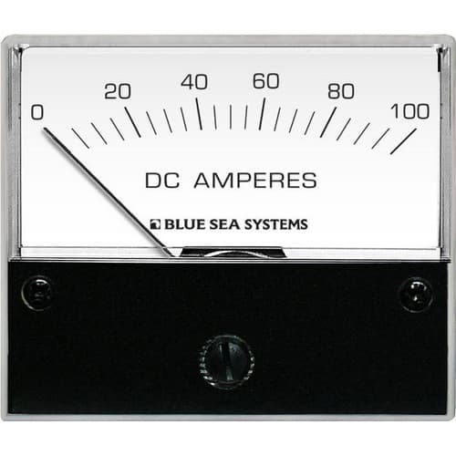 (image for) Blue Sea Systems, 8017, DC Analog Ammeter - 0 to 100A with Shunt