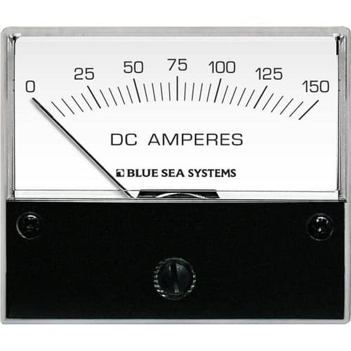 (image for) Blue Sea Systems, 8018, DC Analog Ammeter - 0 to 150A with Shunt