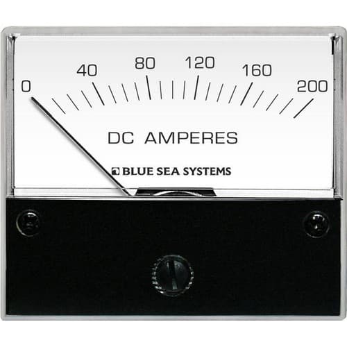 (image for) Blue Sea Systems, 8019, DC Analog Ammeter - 0 to 200A with Shunt