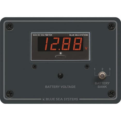 (image for) Blue Sea Systems, 8051, Digital Voltmeter Panel - 7 to 60V DC