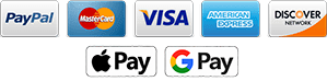 We Accept Paypal, Mastercard, Visa, American Exress and Discover.  Other methods of payment available