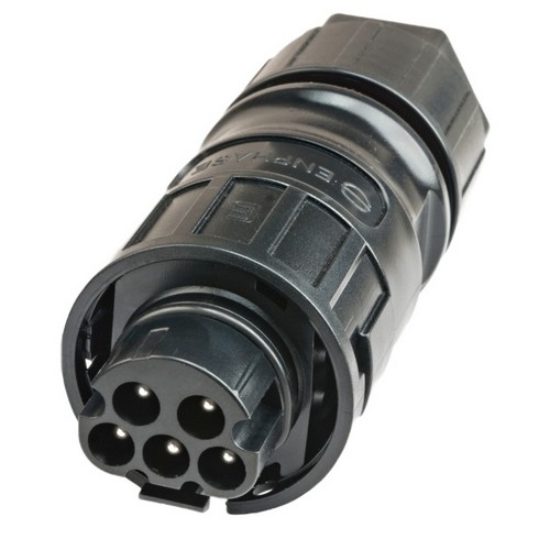 (image for) Enphase, QD-CONN-10M, Male field-wireable AC connector for Raw QD Cable; pack of 10 connectors