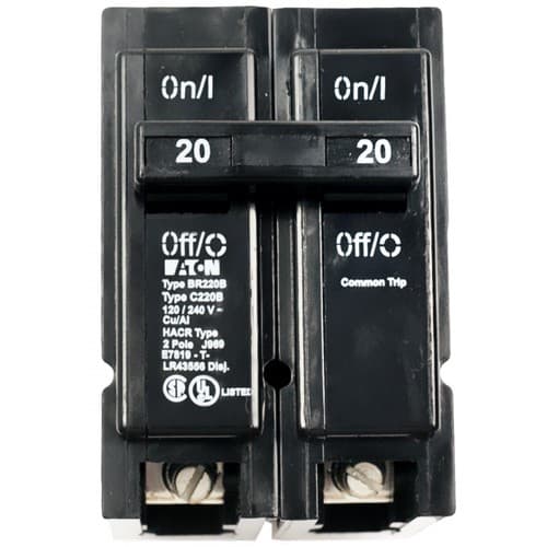 (image for) Enphase, BRK-20A-2P-240V-B, Circuit Breaker BR220B For Enpower, 2P, 20A, 120/240V