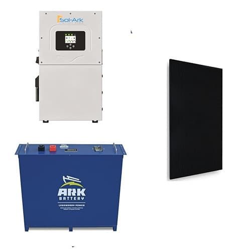 (image for) Inverter Supply, 374634-IS, The Ronald II, Hybrid On-Grid/Off Grid Complete Solar Kit