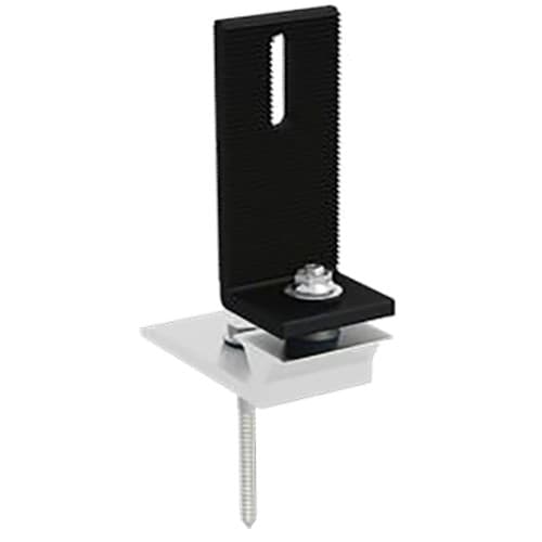 (image for) IronRidge, KOB-1L01-B1, Tile Replacement Base (Incl. 1 L-Foot (Black), 1 Lag and Hardware) use with Tile Replacement Flashing