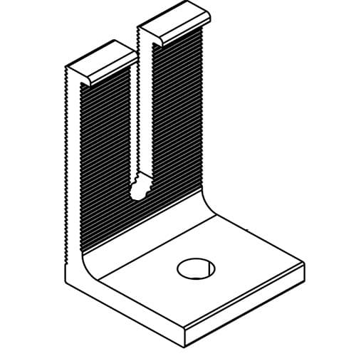 (image for) IronRidge, QM-LF-M1, QM-LF-M1 (L-Foot Open Slotted, Mill)