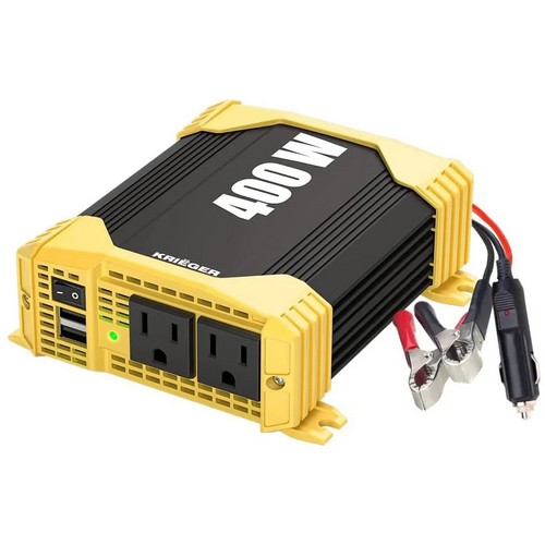 (image for) Krieger, KR400, 400w 12v DC to 120v AC Power Inverter