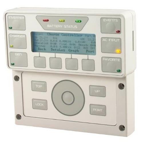 Outback Power, MATE3s, Universal version required by (V)FXR and GS inverters, Dark gray square housing with Ethernet port