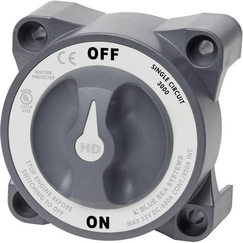 Blue Sea Systems, 3000, HD-Series Heavy Duty On-Off Battery Switch