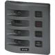 Blue Sea Systems, 4304, WeatherDeck 12V DC Waterproof Fuse Panel - Gray 4 Positions