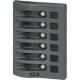 Blue Sea Systems, 4376, WeatherDeck 12V DC Waterproof Circuit Breaker Panel - Gray 6 Positions