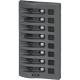 Blue Sea Systems, 4378, WeatherDeck 12V DC Waterproof Circuit Breaker Panel - Gray 8 Positions
