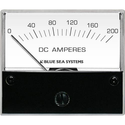 Blue Sea Systems, 8019, DC Analog Ammeter - 0 to 200A with Shunt