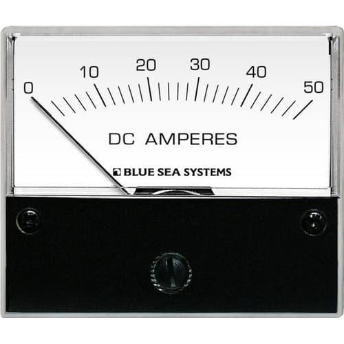 Blue Sea Systems, 8022, DC Analog Ammeter - 0 to 50A with Shunt