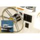 Blue Sea Systems, 8374, Water Resistant Circuit Breaker Panel 3 Position-Black