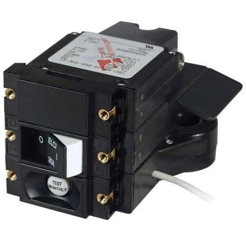 Blue Sea Systems, 3102100, A-Series ELCI Main Circuit Breaker - Double Pole 120V AC 30A