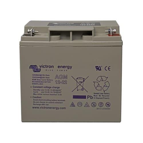 Victron Energy, BAT212200084, 12V/22Ah AGM Deep Cycle Battery