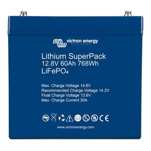 Victron Energy, BAT512060705, Lithium SuperPack 12, 8V/60Ah (M6)