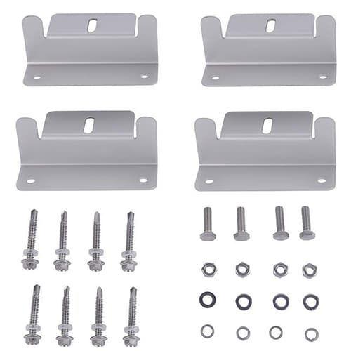 AIMS Power, PVALBRACKET, Solar Panel Z Bracket Mounting Kit 4 Piece Set