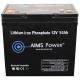 AIMS Power, LFP12V50AB, Lithium Battery 12V 50Ah LiFePO4 Lithium Iron Phosphate with Bluetooth Monitoring