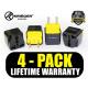 Krieger, KR-EUR4, Universal to European Plug Adapter 4pack