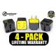Krieger, KR-AUS4, Universal to Australian Plug Adapter 4pack