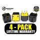 Krieger, KR-UKB4, Universal to British Plug Adapter 4pack