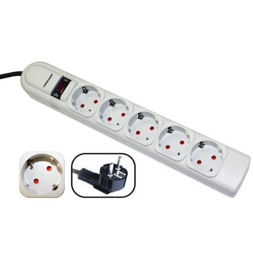 Krieger, KRE5, 5 Outlet 220 Volt Surge Protector