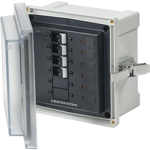 Blue Sea Systems, 3134, Enclosure SMS Panel 12/24VDC 4CB