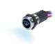 Blue Sea Systems, 4180, 15A Push Button Backlit Switch OFF-ON