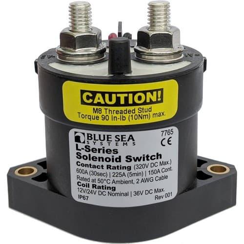Blue Sea Systems, 7765, Solenoid L-Series - 150A 12/24V