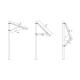 AIMS Power, PV-2X130POLE, Adjustable Solar Side Pole Mount Bracket - Fits 2 Panels