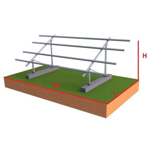 AIMS Power, PV-6X250RACK, Ground Mount Racks for 250-330W Panels - Fits ...