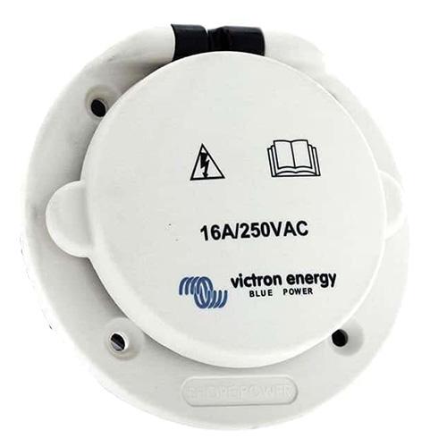 Victron Energy, SHP301603000, Power Inlet Polyamid with cover 16A/250Vac (2p/3w)