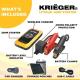 Krieger, KRJ1000, 1000A Car Jump Starter, 12-Volt Power Bank Lithium Battery, Portable Booster Pack, Jump Start Engines up to 6.0L Gas 3.0L Diesel, Wireless Charger, USB 3.0 QC Port - ETL Certified