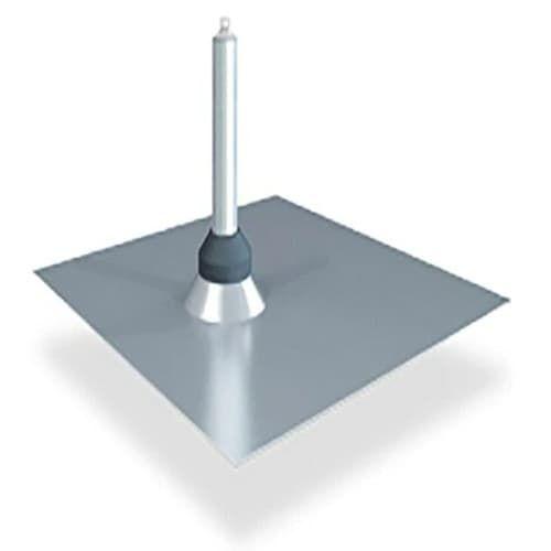 IronRidge, QMUTM-A-12, QBase Universal Tile Mount, 6.5" Post - 7" Net, 18" x 18", Mill