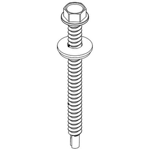 Unirac, 003250W, #12-14 X 2.50 Screw HDW SS - includes #12 EPDM washer (Bag of 80)
