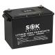 SOK Battery, SK12V100P, 12V 100AH, PLASTIC BOX, with Bluetooth