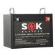 SOK Battery, SK12V280H, 12V 280AH, MEATL BOX, with Bluetooth, Heaer PAD