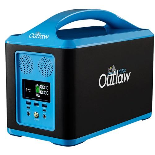 Relion Battery LLC, OUTLAW-US, LIFEPO4 Lithium Portable Power Station 1072 V2 12V, 12.8V, 72 Amp Hour 110VAC US Receptacle, HAZMAT