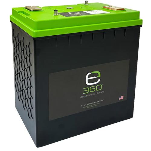 Expion360, EX-GC2-48036-BC, E360 36 Ah GC2 LiFePO4 Deep Cycle Battery for Golf and Light EV