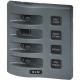 Blue Sea Systems, 4305, WeatherDeck 12V DC Waterproof Switch Panel - 4 Position