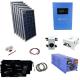 AIMS Power, KITD-6KW48V1920W, Solar Kit 1980 W Solar | 6000 W Pure Sine Inverter Charger 48VDC 120/240 VAC | 400 A Batteries