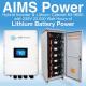 AIMS Power, KITHY96230BAT, KIT Hybrid Inverter & Lithium Battery Cabinet - 9.6 kW Output 15 kW Solar Capacity | 22,114 Watt Hours Battery Cabinet