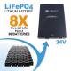 AIMS Power, KITC-6K24120, Off Grid / Back Up 6000 Watt Pure Sine Inverter Charger 120V & 24V Lithium Battery Kit