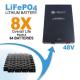 AIMS Power, KITC-8K48240, Off Grid / Back Up 8000 Watt Pure Sine Inverter Charger Split Phase 120V/240V & 48V Lithium Battery Kit