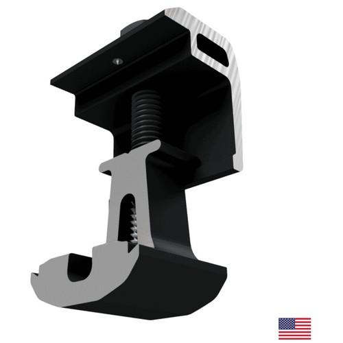 SnapNrack, 242-02073-USA, Ultra Rail End Clamp, Black (USA)
