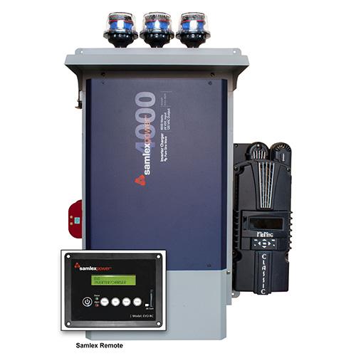 Midnite Solar, MNEVO2212-CL200, Samlex 120VAC System.Dual AC Inputs. Off Grid. 2200 Watt/12VDC Inverter
