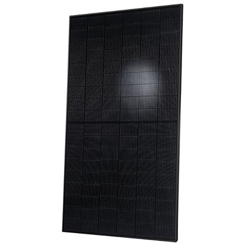 QCELLS, Q.TRON BLK M-G2+ 430, 108 half cut Q.ANTUM NEO cells, gapless, black frame, black backsheet with MC4 connectors
