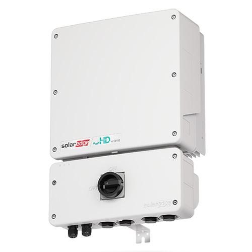 Solaredge, USE7600H-USMNBL75, Home Hub SE7600H-US HD-Wave, Single Phase, Grid Tied Inverter, Dual Rated 7.6kW/11.4kW Battery Access, 240Vac, 60 Hz, 2 Unfused Input, Ground-Fault/Arc-Fault Protection, RS485, Ethernet, with Cell Modem and 5 Year Plan, -40C, AC RSD, w/ PCS, RGM, and Consumption Meter (Add CTs), UL1741-SB, 12 Yr. Warr, USA Built, USE7600H-USMNBL75